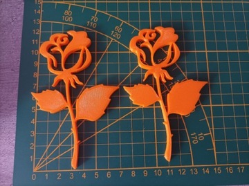Róże wydruk 3D