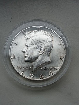 USA 1/2 Half Dollar 1964 r J. Kennedy srebro 900