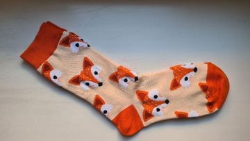Skarpetki bawełniane lisy fox Franky Furbo urocze oryginalne