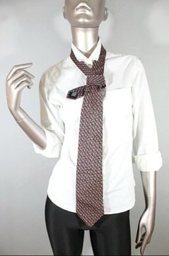 Longchamp - krawat unisex 100% jedwab silk 