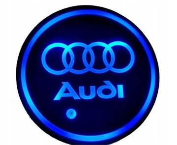 PODSTAWKA LED POD KUBEK NAPOJE Z LOGO AUDI