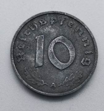 10 reichsfenigów  A 1943 Trzecia Rzesza Niemcy