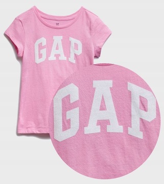 GAP różowa koszulka z błyszczącym logo 14 15 lat