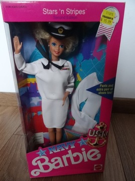 BARBIE  lalka kapitan NAVY  1990 nowa w pudełku