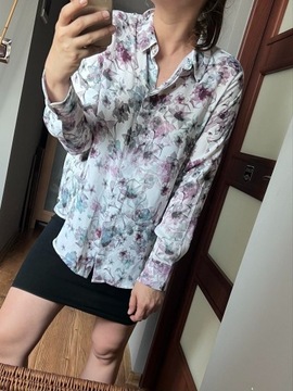 Koszula H&M lejąca kwiaty floral 46 xxl