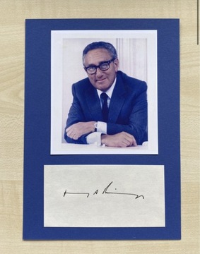 Henry Kissinger sekretarz stanu USA autograf 