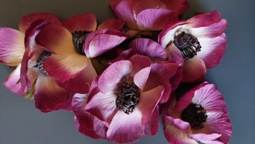 Sztuczne kwiaty główki polne kwiaty fiolet 8 szt