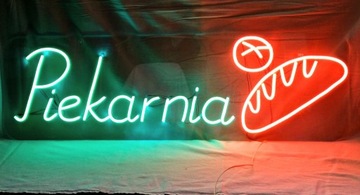 Piekarnia neon LED reklama wewnętrzna