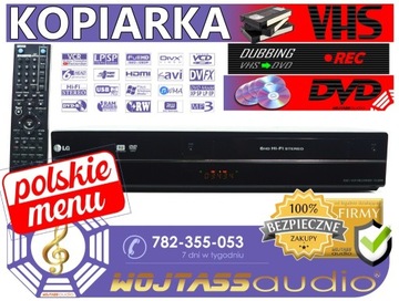 Kopiarka VHS na DVD Przegrywarka LG * HDMI * PL 