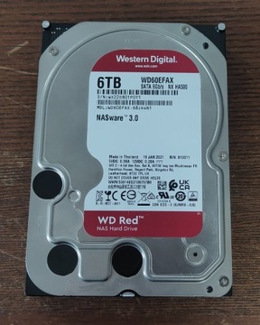 Dysk Western Digital Red WD60EFAX 6TB 3.5" 256MB