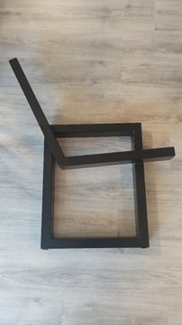 Czarne nogi do ławki krzesła na ogród LOFT metalow