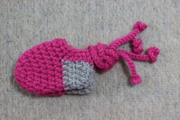 Wiązane buciki dla niemowląt róż fuksja skarpetki