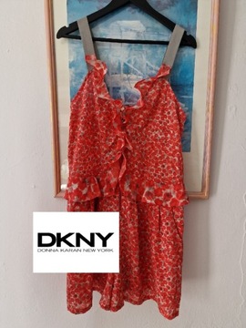  DKNY Jeans kombinezon damski letni w kwiaty M 38