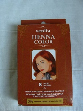 Venita Henna odżywka koloryzująca 8 Rubin (Ruby)