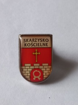 Herb gmina Skarżysko Kościelne przypinka pin