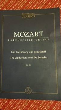 W.A. Mozart "Die Entführung" full score Partytura