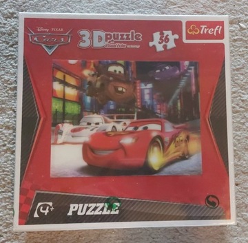 Puzzle 3D Cars 56 elementów
