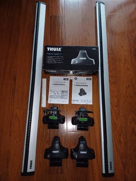 Thule Stopy bagażnika model 754 + Belki dachowe,