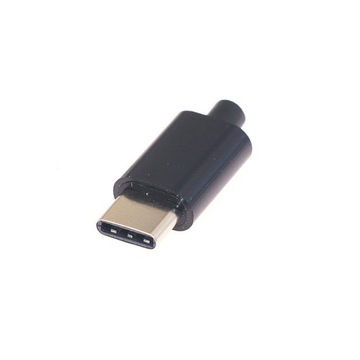 Wtyk USB C3.1 3A - czarny - Szybka wysyłka
