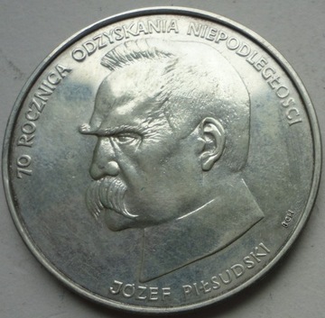 50000 złotych 1988 lustrzanka Józef Piłsudski 