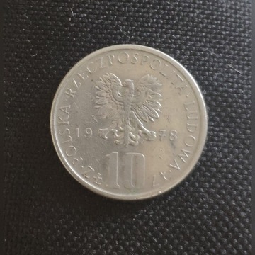 Moneta 10zł 1978r Bolesław Prus