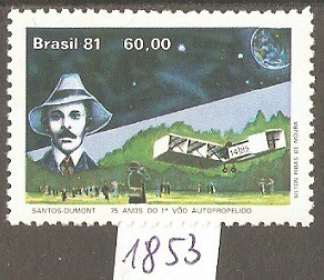 Brazylia - 75 roczn. I lotu Santosa  Dumonta
