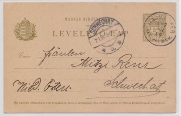 Węgry - kartka pocztowa z 1907 roku