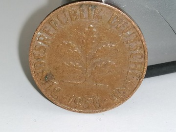 Moneta kolekcjonerska 1 pfennig 1950r