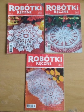 Robótki ręczne 2003, serwetki, bieżniki, koronki