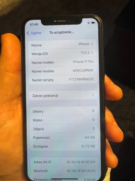 iPhone 11 Pro 64 gb zielony, bateria 100%