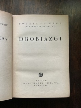 Bolesław Prus - Drobiazgi 1935 Pisma tom III