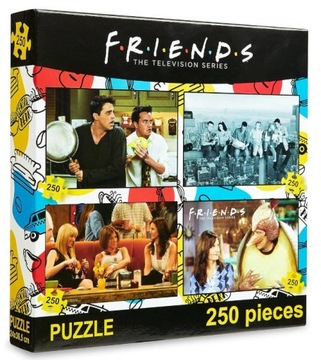 NOWE PUZZLE FRIENDS PRZYJACIELE 4 x 250 SZT