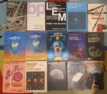Zestaw 15 książek o kosmosie