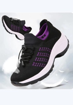 Damskie sneaker sportowe buty na  platformie r. 36