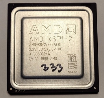 Procesor AMD AMD-K6-2 333AFR 66 333MHz Socket 7