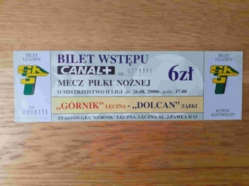 GÓRNIK ŁĘCZNA - DOLCAN ZĄBKI 2000