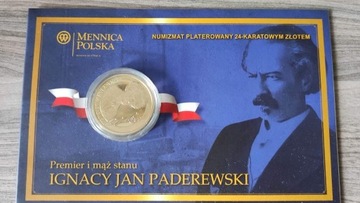 Numizmat Ignacy Jan Paderewski w blisterze