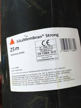 EPDM Taśma Fartuch Membrana 250 mm Sika Strong 1,2