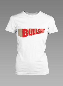 Koszulka T-shirt Damska z nadrukiem Bullshit eko 