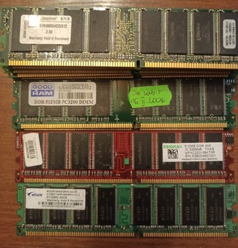 Ram DDR 512mb 400MHz (cena za 1 sztuke)