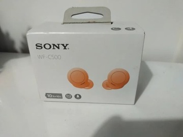 Słuchawki bezprzewodowe SONY WF-C500 Pomarańczowy