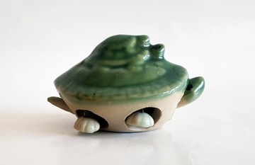 Ozdoba ceramiczna żółw ruchomy pamiątka figurka
