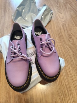 PÓŁBUTY 1461 II PISA LEATHER PLATFORM LILAC J21023