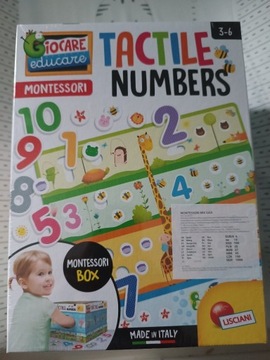 Zabawka edukacytdla dzieci Tactile Numbers 