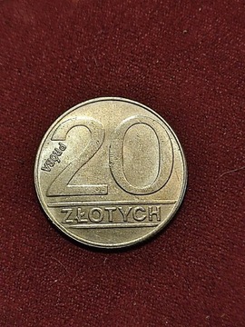 20 złotych 1989 PRL próba stara moneta Polska wykopki monet