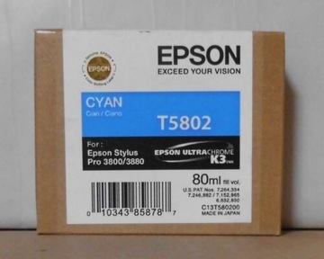 Tusz EPSON T5802 CYAN 