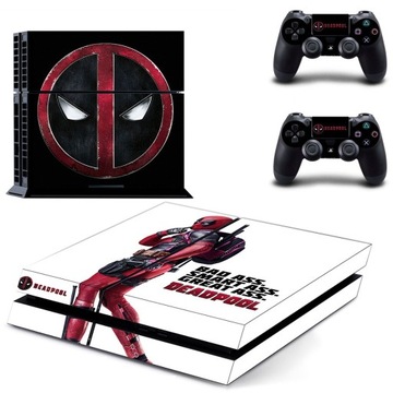 Naklejka na Sony PS4 Winylowa Skórka Skin Deadpool