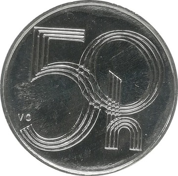 Czechy 50 haleru 1994, KM#3.1