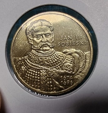 Moneta 2 zł Jan III Sobieski - 2001 rok