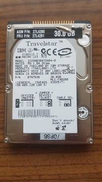 HDD 2,5"  IBM IC25N030ATDA04-0    30,0 GB 